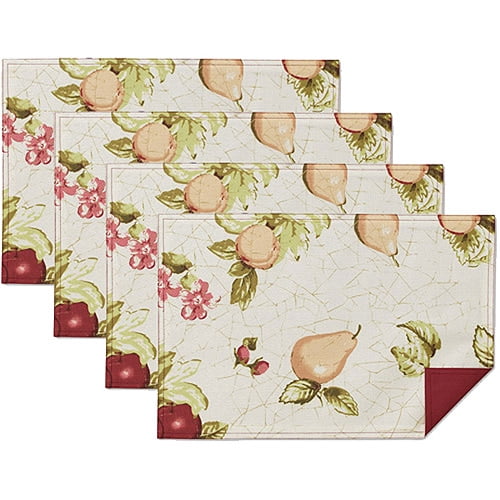Mainstays Fruit Placemats, Set of 4