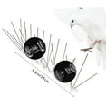 thumbnail image 4 of karymi 9.8-inch Bird Proof Nail Bird Proof Metal Stainless Steel Bird Proof Nail 10X Spike+1X Base Outdoor and Garden, 4 of 8