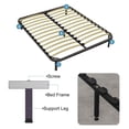 thumbnail image 4 of Unique Bargains 2 Pack Adjustable Height Bed Frame Support Legs(350mm-385mm/13.8'-15.2'), Gray, 4 of 5