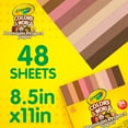 thumbnail image 3 of Crayola Construction Paper in Colors of the World, 8.5” x 11”, 24 Colors, Craft Supplies, 48 Pgs, Child, 3 of 11