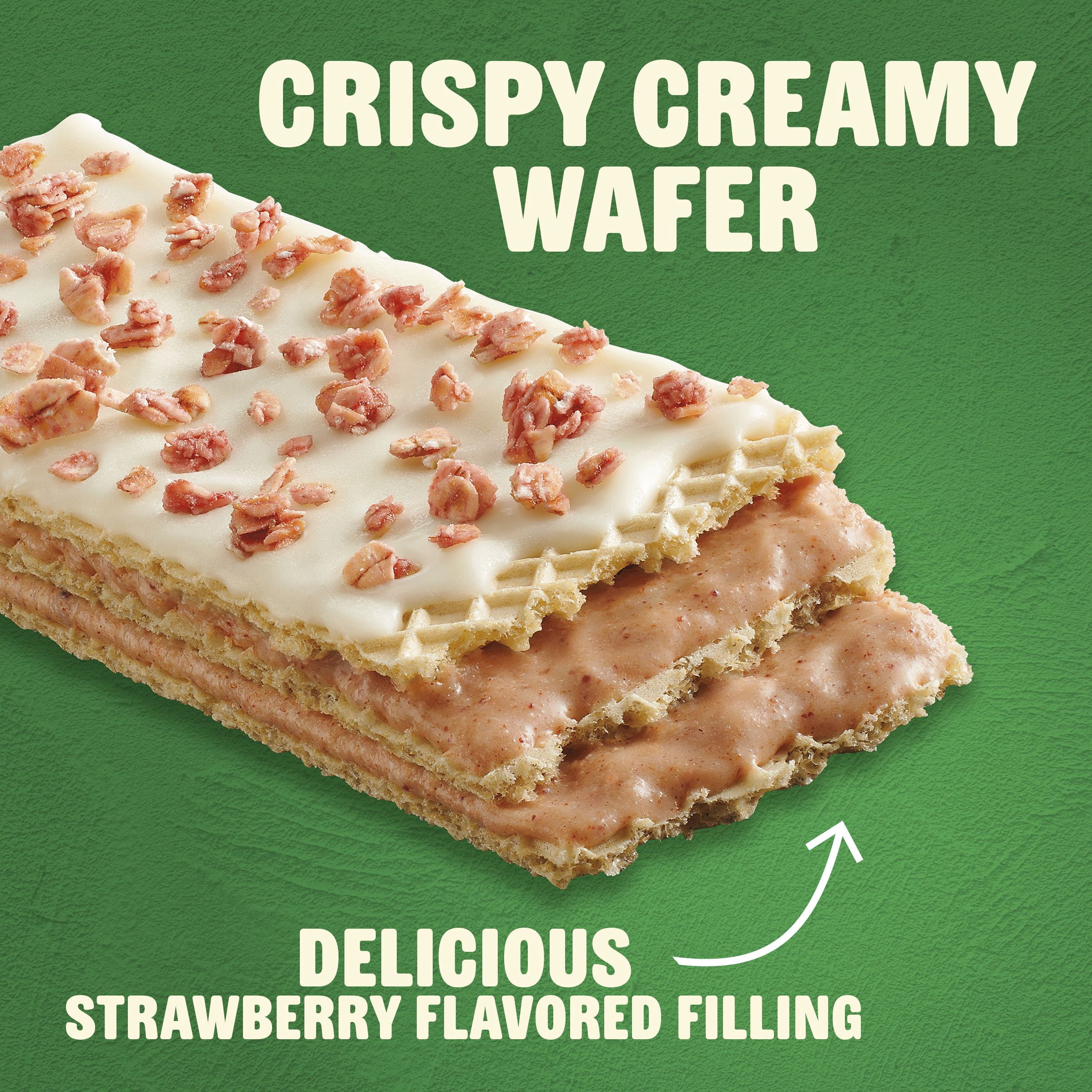 (3 pack) Nature Valley Crispy Creamy Wafer Bars, Strawberry, Whole Grain, 5 Bars, 6.5 oz