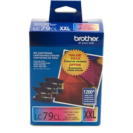 Genuine Brother LC-79 Super High Yield Ink Cartridge Set Colors Only (CMY) This Brother LC-79 Super High Yield Ink Cartridge Set Colors Only (CMY) color compatible cartridges (Cyan LC79C  Magenta LC79M  Yellow LC79Y) that has been designed to work with a range of Brother printer(s). This Ink Cartridge Set will approximately yield up to 1 200 pages. Manufactured by Brother.