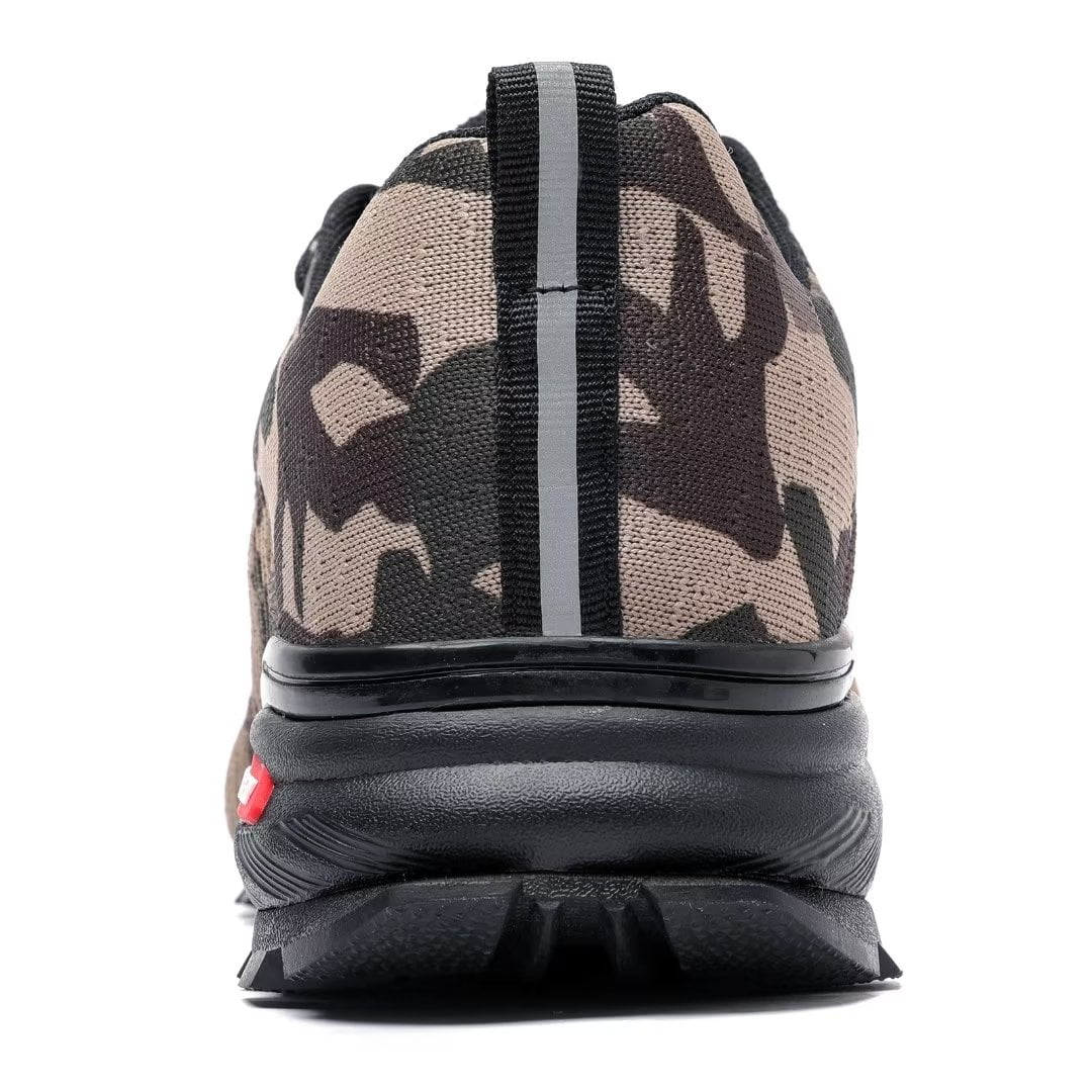 Kricely Men's Trail Running Shoes Fashion Hiking Sneakers for Men Camo Tennis Cross Training Shoe Mens Casual Outdoor Walking Footwear Camouflage Size 7.5