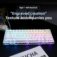 thumbnail image 2 of 61 Keys Mechanical Keyboard, 60% Layout, Hollow Shell in 6 Colors, RGB Backlit, Full N-Key Rollover, Hot-Swappable Linear Red Switch, Backlit PBT Keycaps, 2 of 9