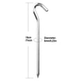 thumbnail image 5 of Aluminium Tent Stakes For Camping And Hiking, Multipurpose Stakes With J-Hook And Pointed Ends, 12 Pieces, 5 of 5