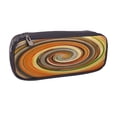 thumbnail image 2 of Lsque Colorful Swirl Printed Big Capacity PU Leather Pencil Case Large Pencil Pouch Stationery Pen Bag Pencil Holder for Teen, 2 of 6