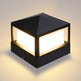 thumbnail image 1 of Lámpara de poste de luz Lámpara de puerta Lámpara de columna de luz exterior Villa IP65 Impermeable Aluminio Jardín Paisaje Césped Puerta Valla Luz de entrada, Blanco cálido, 1 of 5