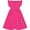 Deep Pink, variant on Girls Dress Deep Pink Casual Cotton Flying Sleeve Balloon 3 Years
