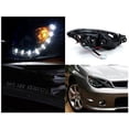 thumbnail image 2 of R8 Style DRL LED Light Strip Projector Headlight Head Lamp Replacement in Gloss Black Housing Smoke Lens Made For And Compatible With 2006 - 2007 Subaru Impreza WRX STI 06 07, 2 of 2