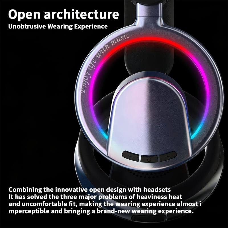 Smart Head Headphones Ears Microphone PC Gaming Headset Wireless Noise DJ Headphones Portable Bluetooth Noise Cancelling Headset