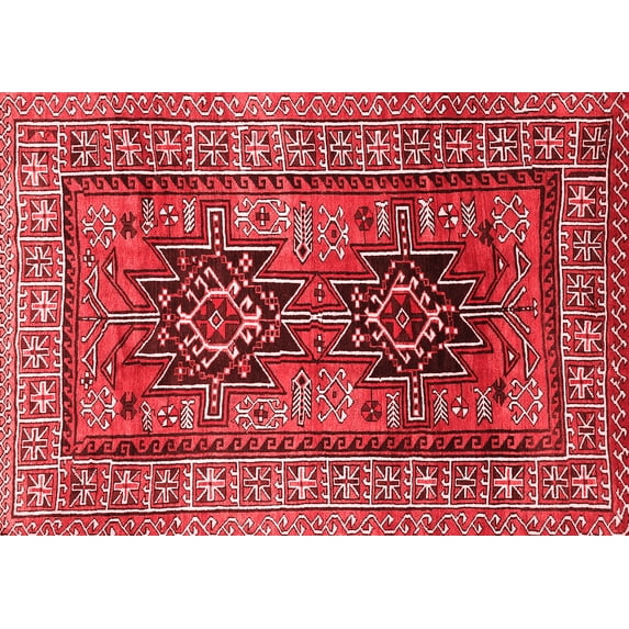 Ahgly Company Indoor Rectangle Persian Red Traditional Area Rugs, 3' x 5'