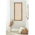 thumbnail image 2 of Kate and Laurel Framed Fabric Pinboard 20 x 44, Neutral Weave Printed Linen Rustic Farmhouse Bulletin Board for Use as a Vision Board or Wall Organization, Owl Brown Narrow Frame, 2 of 8