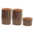 thumbnail image 3 of deevoka 100 Pieces Bread Baking Cup Paper Baking Pans for Engagement Party Christmas 13.5cmx9.5cm, 3 of 9