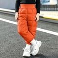 thumbnail image 3 of lcziwo Boys Girls Elastic Windproof Down Pants Winter Thick Warm Snow Pants for Outdoor, 3 of 8