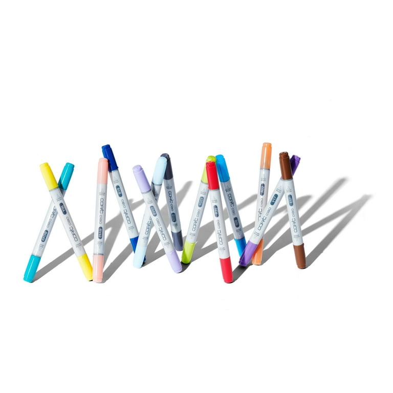 Copic Ciao Basic Marker Set, 24-Colors, Versatile Double-Ended