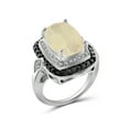 thumbnail image 3 of JewelersClub Moon Ring December Birthstone Jewelry – 6.00 Carat Moon Sterling Silver Ring Jewelry with 1/10 CTW Black And White Diamond – Gemstone Rings with Hypoallergenic Sterling Silver Band, 3 of 4