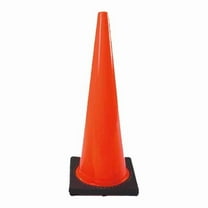 Cortina DW Series Traffic Cone, 18", 3 lb, Orange/Black, 1/Each