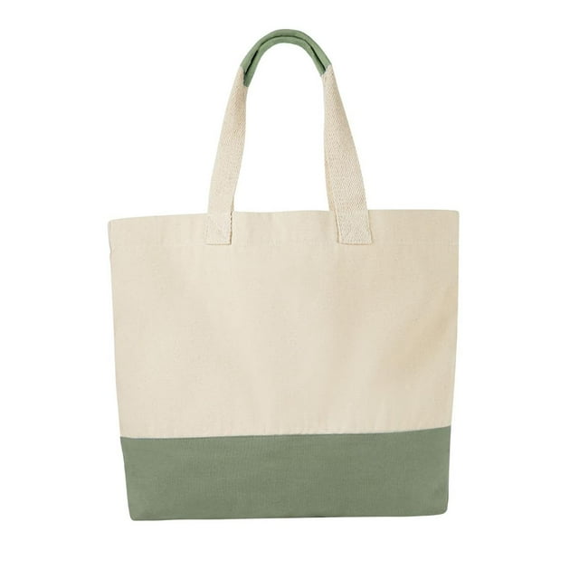 Bolsa de algodón con base y asa a juego -Nardo amarillo 48 x 36 x 10