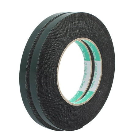 2pcs 10M x 10mm x 1mm Double-side Self Adhesive Shockproof Sponge Tape Green
