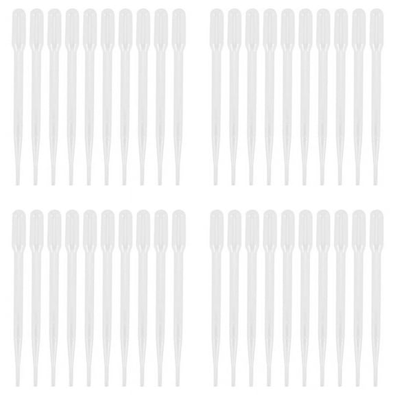 40pcs 3ML Disposable Plastic Eye Dropper Set Transfer Graduated Pipettes,40 x Disposable Plastic Eye Dropper Set Transfer Graduated Pipettes,Transparent color