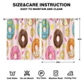 thumbnail image 2 of Doughnut (17)_2 Curtains-blackout Curtains Bedroom Decor Living Room Darkening Grommet Window Drapes 2 Panels Set 52"x 63", 2 of 2
