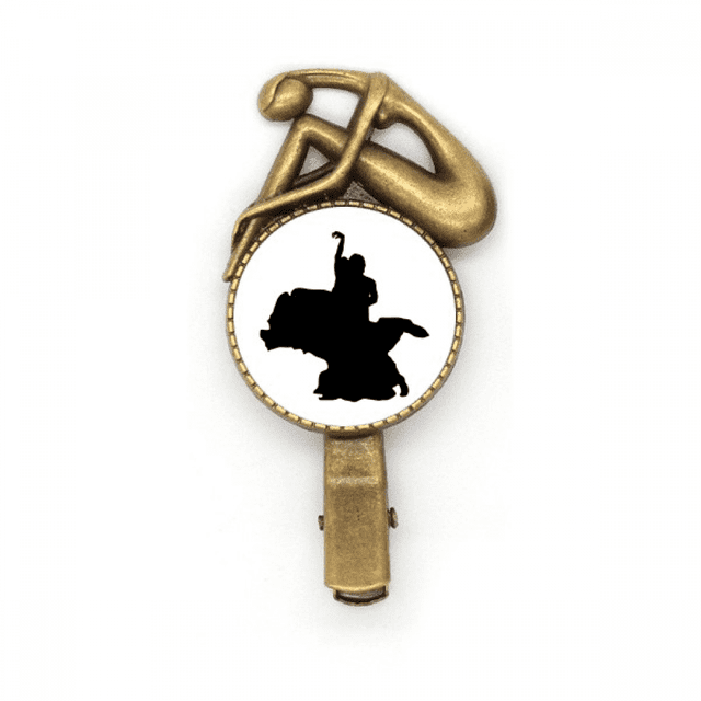 Épingle à Cheveux Performance Artistique Duo Danseur Broche Vintage Métal
