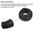 thumbnail image 4 of Uxcell Sealing Strip, Solid Round Sponge Rubber Weather Strip 18Ft x 0.19''W, 4 of 6