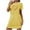Yellow, variant on WREESH Womens Nightgowns Basic Plus Size Short Sleeve Sleepwear Comfort Nightdress Black