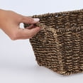 thumbnail image 3 of mDesign Woven Seagrass Nesting Kitchen Storage Basket Bins, 4 Pack - Natural/Tan, 3 of 8