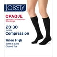 thumbnail image 2 of JOBST Women's Opaque Softfit Knee High 20-30 mmHg Closed Toe - Classic Black Large, 2 of 12
