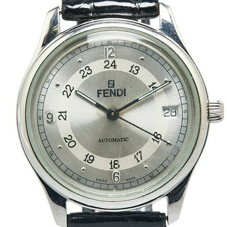 Pre-Owned Fendi Horology Strap (Non-Original) 200g Automatic Watch with Silver Dial, Stainless...