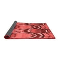 thumbnail image 2 of Ahgly Company Indoor Round Abstract Red Modern Area Rugs, 5' Round, 2 of 4