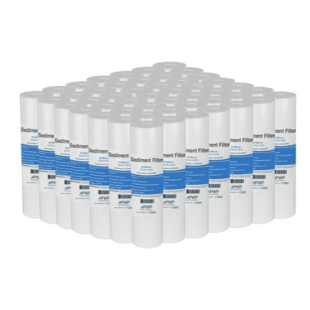 Sediment Melt Blown Water Filters 10x2.5" Standard 50 Micron 50 Pack