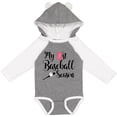 thumbnail image 3 of Inktastic My 1st Baseball Season Girls Long Sleeve Baby Bodysuit, 3 of 5