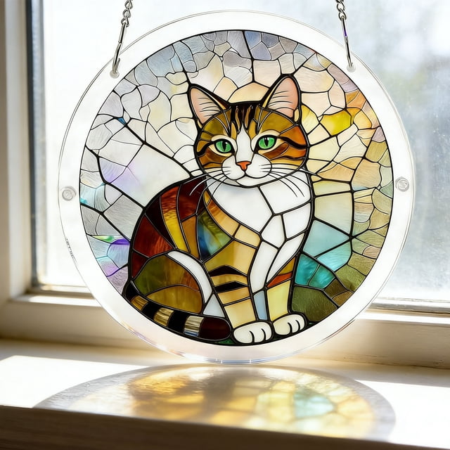 Acrylic Puzzle Colored Window Decoration