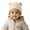 D09-Beige, variant on Baby Beanie Winter Hat With Bear Ear Infant Winter Knitted Hat For Kids Cute Stretchy Warm Cap For Boys Girls Soft Knitted Skull Cap Leisure Versatile 0-3 Months