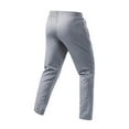 thumbnail image 4 of SYMOID Men's Gray Size M Quick-Dry Athletic Pants - 100% Polyester Breathable, Elastic Waist w/Drawstring, Zipper Pockets for Gym/Casual, 4 of 9