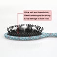 thumbnail image 5 of Light Blue Christmas Snowman Pattern Hair Brush,Girls Detangling Hair Brush,Glide Through Tangles with Ease for Wet & Dry Hair,8.8"X2.8", 5 of 7