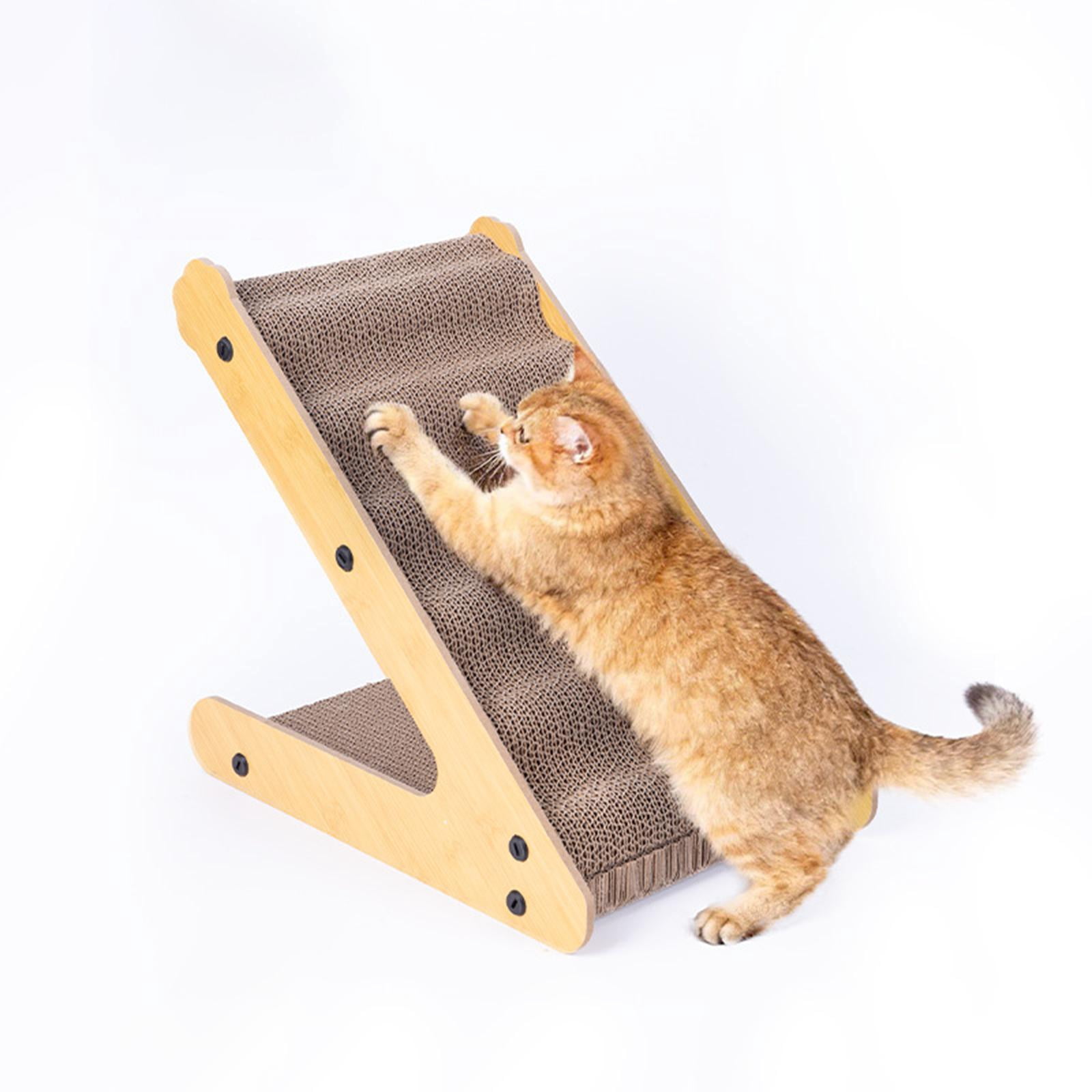 Bothyi Cat Scratcher Cardboard Stable Triangular Structure Space Saving Scratch Pad for