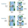 thumbnail image 2 of Summer Beach Bath Rug Sets 3 Piece Sunshine Mason Jar Tropical Palm Trees Ocean Sea Starfish Bath Mat Soft Non Slip Water Absorbent U-Shaped Contour Toilet Mat, Toilet Lid Cover, 2 of 6