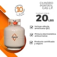 thumbnail image 2 of CILINDRO PARA GAS LP 20LBS PORTATIL VÁLVULA QCC AMERICANA, 2 of 7