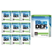 Blue Def (10 Pack) Diesel Exhaust Fluid 2.5 Gallon for All Diesel SCR Systems - Emissions Reduction - 300 Miles Per Gallon Approx