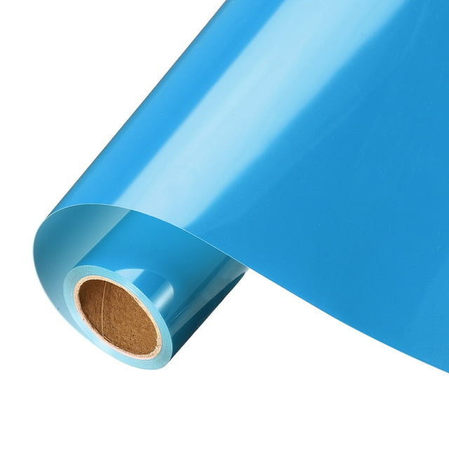Vinilo de Transferencia de Calor Azul Uxcell, Rollo de Vinilo de 10 Pulgadas x 8 pies