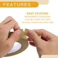 thumbnail image 7 of 1 Pc 0.8 Inches x 60.1 Yards Universal Painters Tape - DIY Car Auto Paint for Masking Tape No Residue - Crepe Paper Brown, 7 of 7