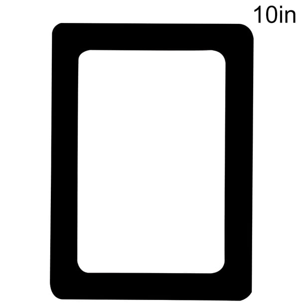Adhesivo para marco de pared de fotos, marco de fotos de PVC de 2 capas, adhesivo extraíble para arte fotográfico para el refrigerador de la sala de estar, negro, 10 " kenally LF0072-18B