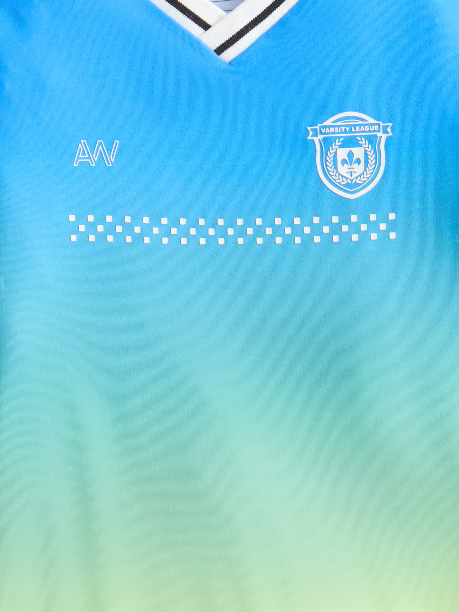 Athletic Works Boys Soccer Jersey Top with Short Sleeves, Sizes 4-18
