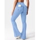 thumbnail image 2 of Leggins YEOREO Brittany Flare con bolsillos para mujer, color azul claro, talla XS, 2 of 5