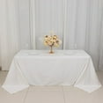 thumbnail image 3 of BalsaCircle 90" x 132" Rectangular Cotton Wedding Tablecloth Linens White, 3 of 8