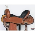 thumbnail image 4 of 17 In Hilason Western Horse Trail Barrel Racing American Leather Saddle Dark Brown, 4 of 8