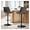 Brown, variant on 26 Inch Counter Height Bar Stools Set of 2, Crazy Horse Leather Barstools for Kitchen Island, Modern Bar Chairs with Back and Metal Leg, Brown